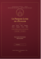 Couverture — Le Premier Livre de l'Écolier (1950) — Tome II, CE1-CM2