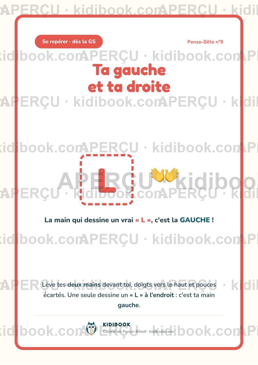 Affiche « Ta gauche et ta droite »