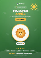 Ma Super Année CE1 — Kidibook — couverture (monde Jungle)