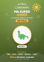 Ma Super Année CM1 — Kidibook — couverture (monde Dinosaures)