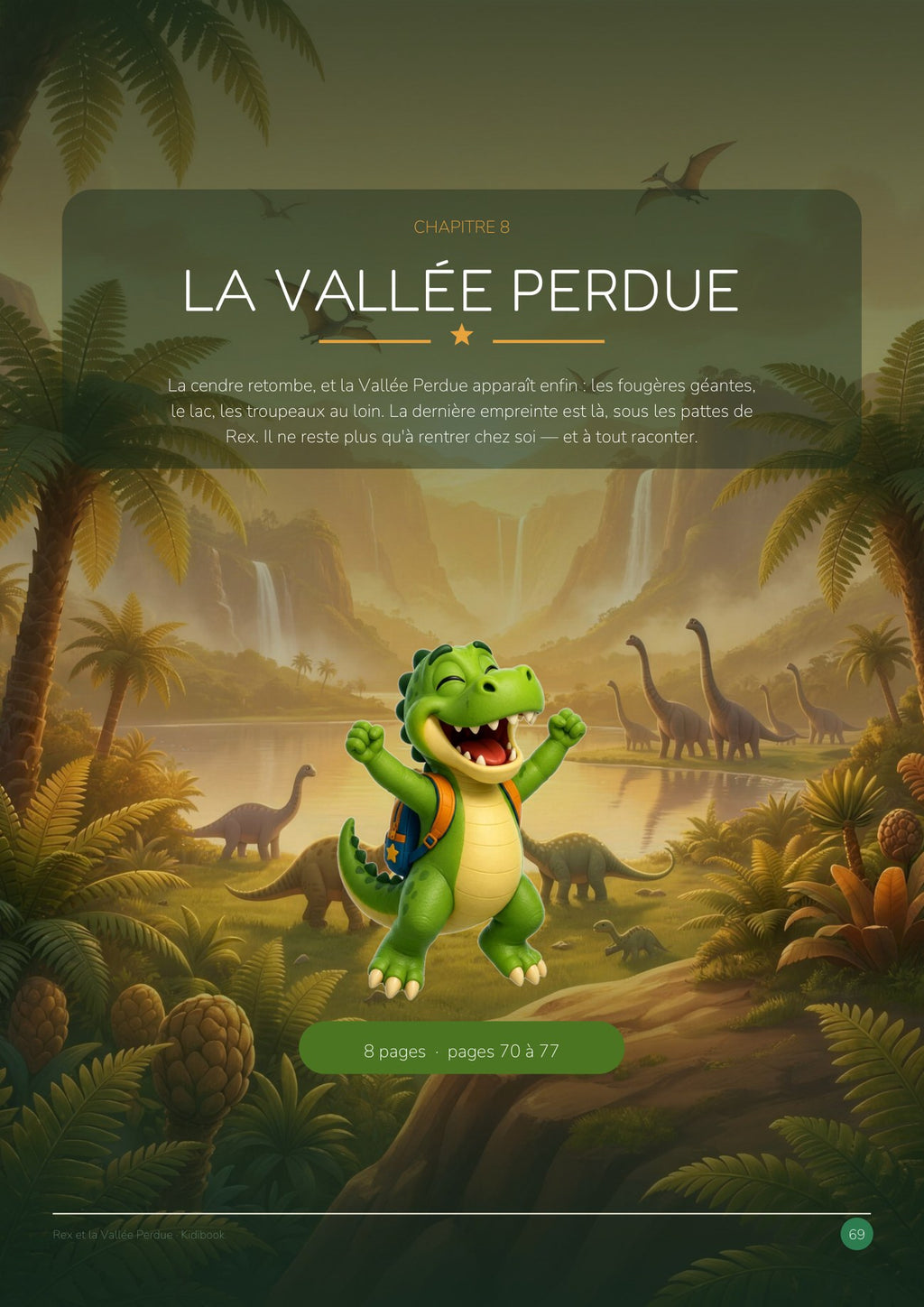 Aperçu intérieur — Rex et la Vallée Perdue — Grand cahier d'activités CM1