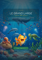 Aperçu intérieur — Plouf et le Coquillage Magique — Grand cahier d'activités CP