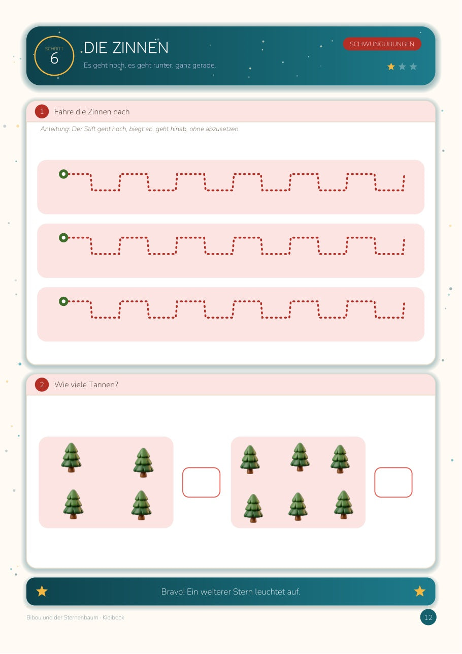 Bibou und der Sternenbaum — Großes Mitmachheft GS — Innenseite