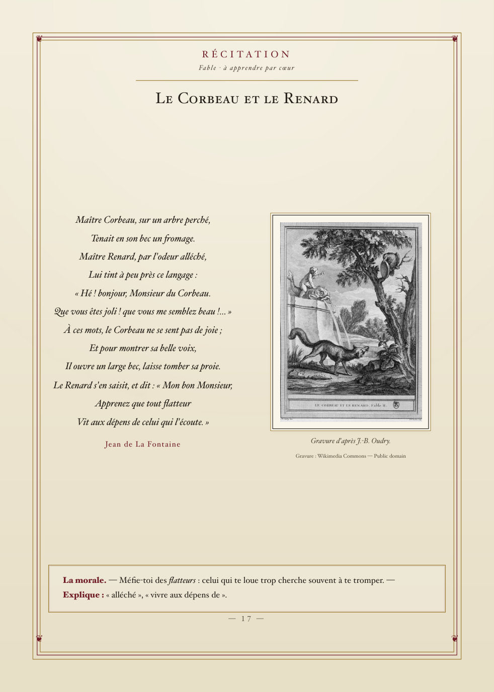 Aperçu intérieur — Le Premier Livre de l'Écolier (1950) — Tome II, CE1-CM2 (page 17)