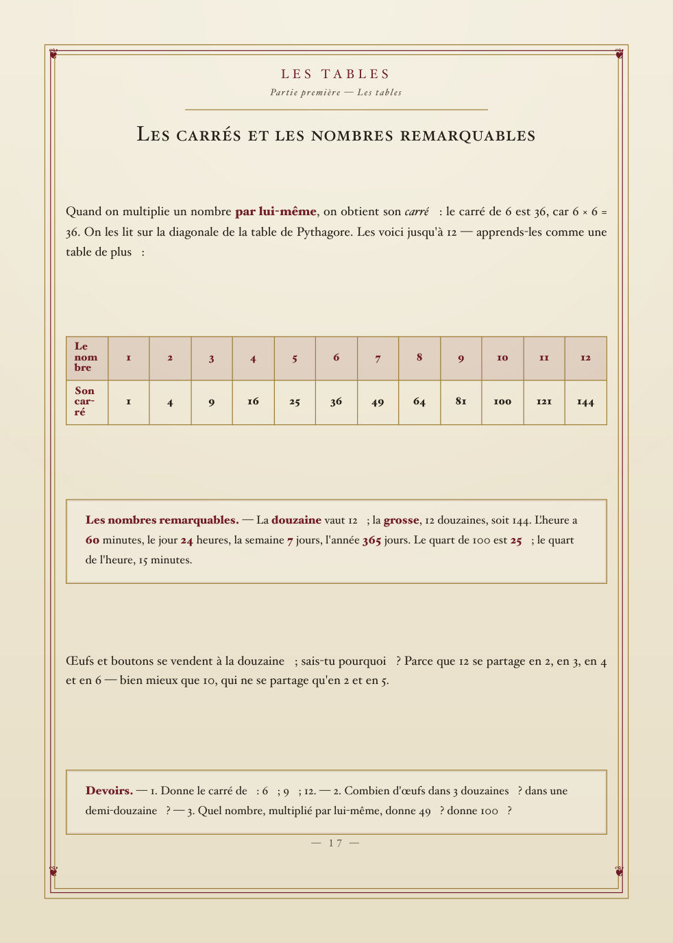 Aperçu intérieur — Le Livre de Calcul (1950) — Tome III, CE1-CM2 (page 17)