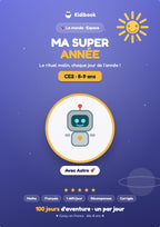 Ma Super Année CE2 — Kidibook — couverture (monde Espace)