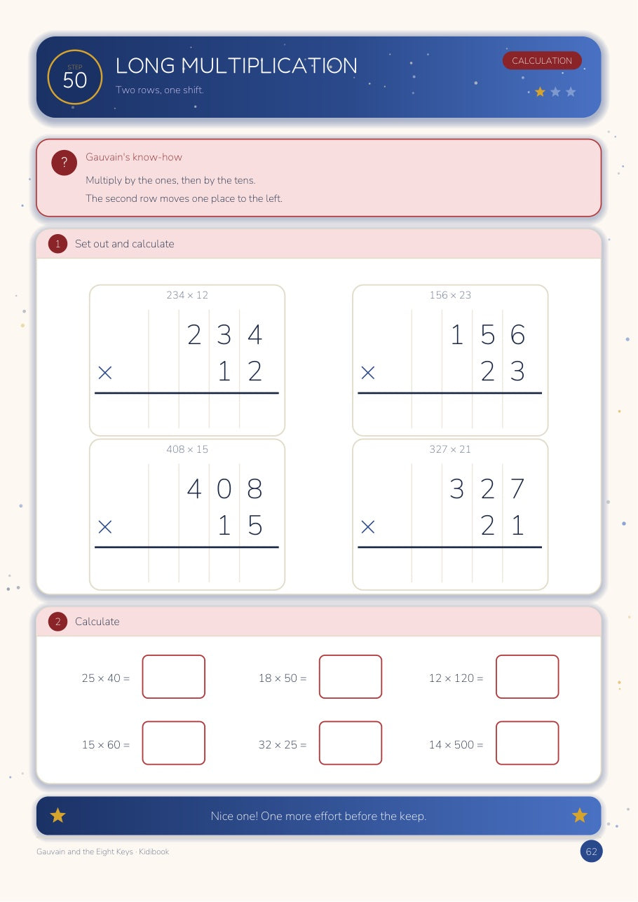 Gauvain and the Eight Keys — Grade 5 Activity Book — inside page