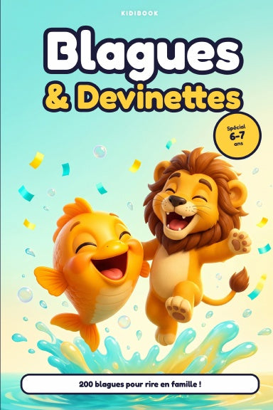Couverture du livre Blagues et Devinettes 6–7 ans avec Plouf et Léo