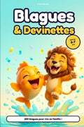 Couverture du livre Blagues & Devinettes 6–7 ans, avec Plouf et Léo, Éditions Kidibook