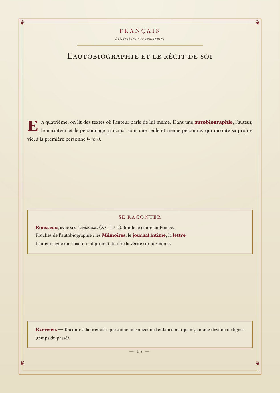 Aperçu intérieur — Le Grand Manuel de Quatrième — toutes les matières (page 15)