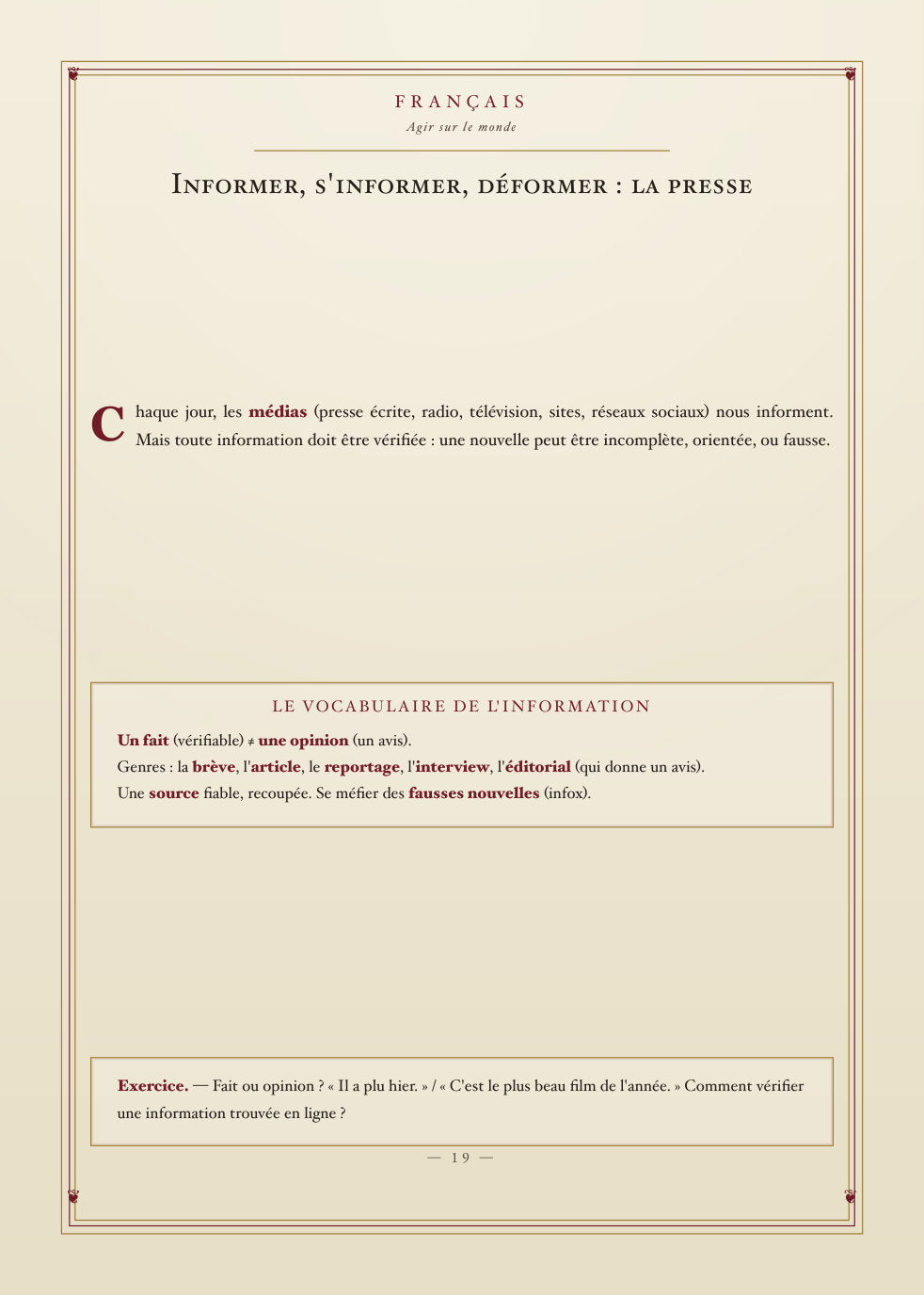 Aperçu intérieur — Le Grand Manuel de Quatrième — toutes les matières (page 19)