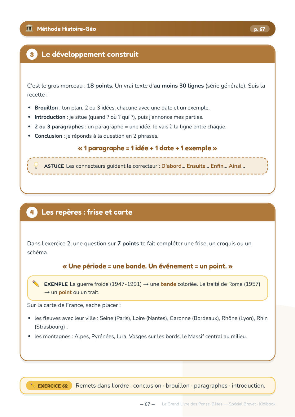 Page histoire-géo : le développement construit
