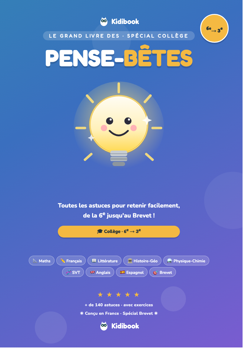 Le Grand Livre des Pense-Bêtes — Collège — PDF