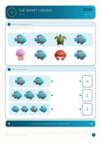 Plouf and the Magic Seashell — Large Grade 1 Activity Book — inside page