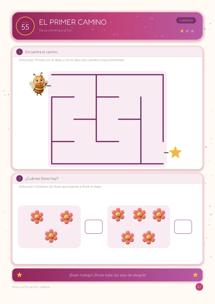 Rosie y la Flor de Oro — Gran cuaderno de actividades MS — página interior