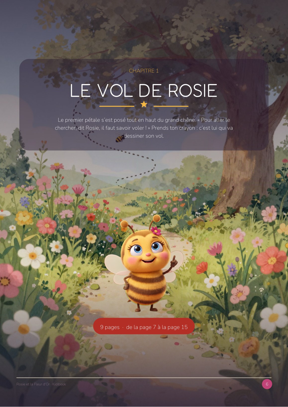 Aperçu intérieur 1 — Rosie et la Fleur d'Or — Grand cahier d'activités MS