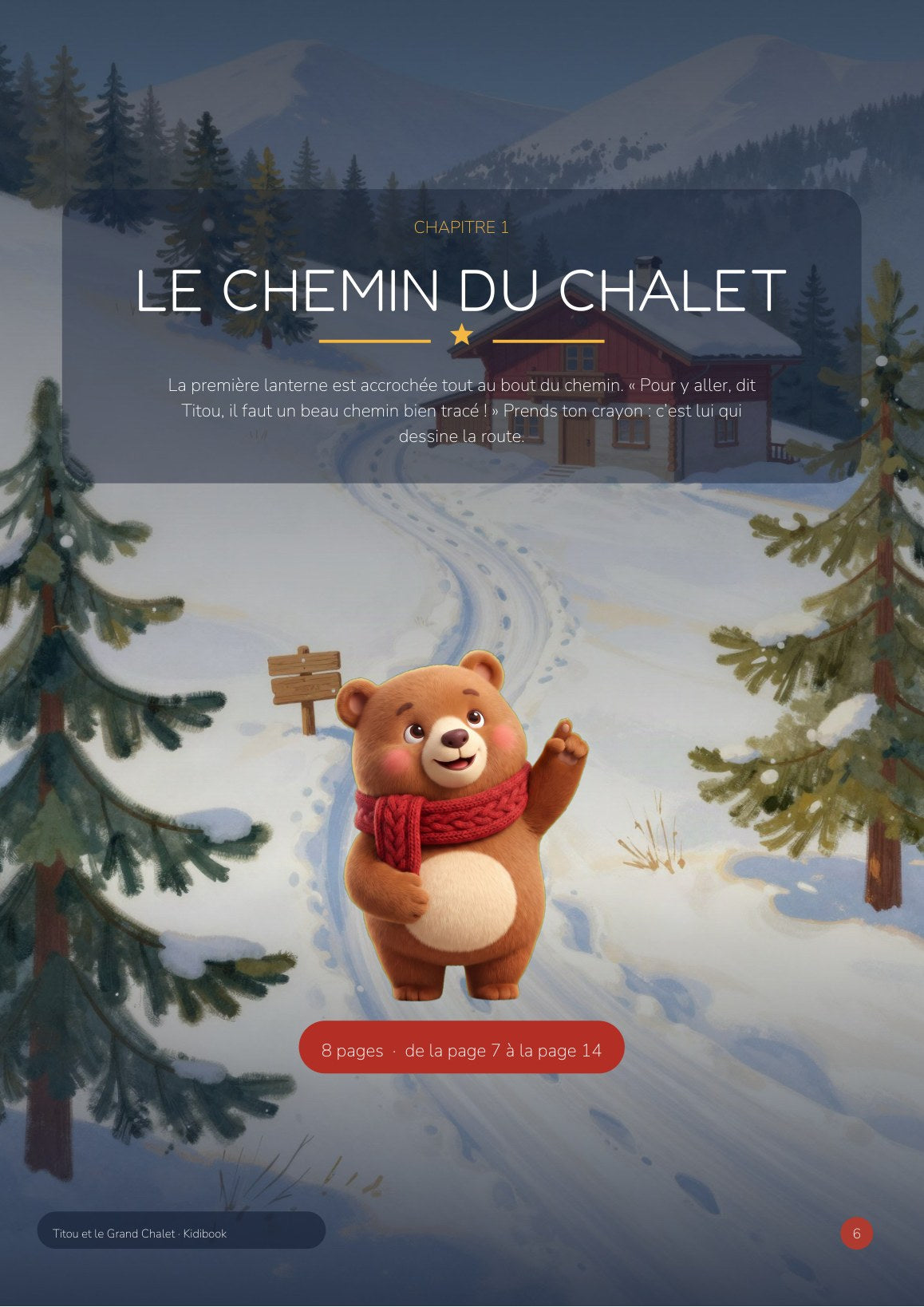 Aperçu intérieur 1 — Titou et le Grand Chalet — Grand cahier d'activités PS